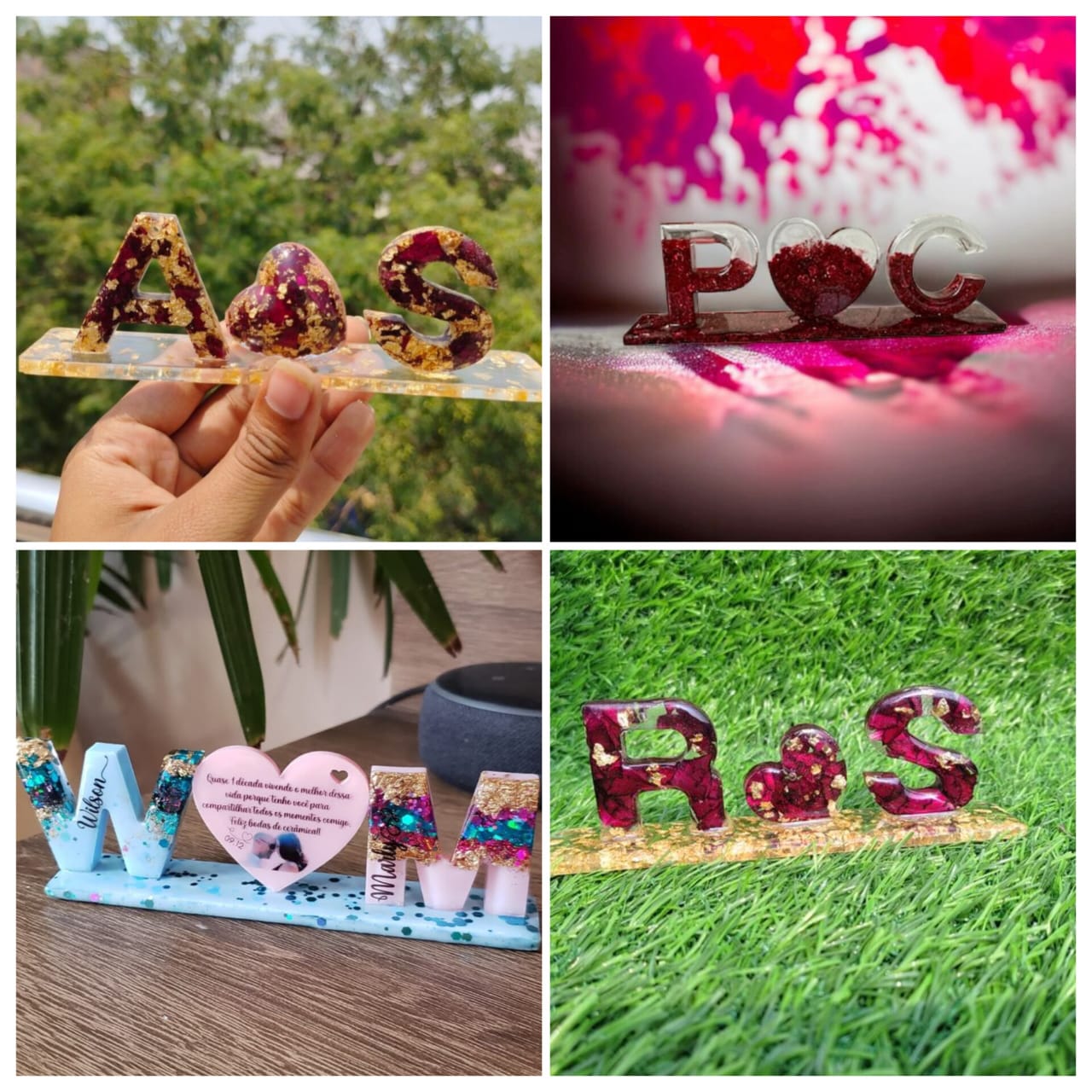 Resin Initial Stands